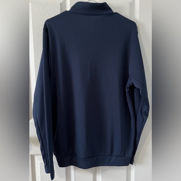 Antigua Chicago Bears 1/4 zip pullover sweatshirt. Sz Medium. Navy Blue - Picture 2 of 2